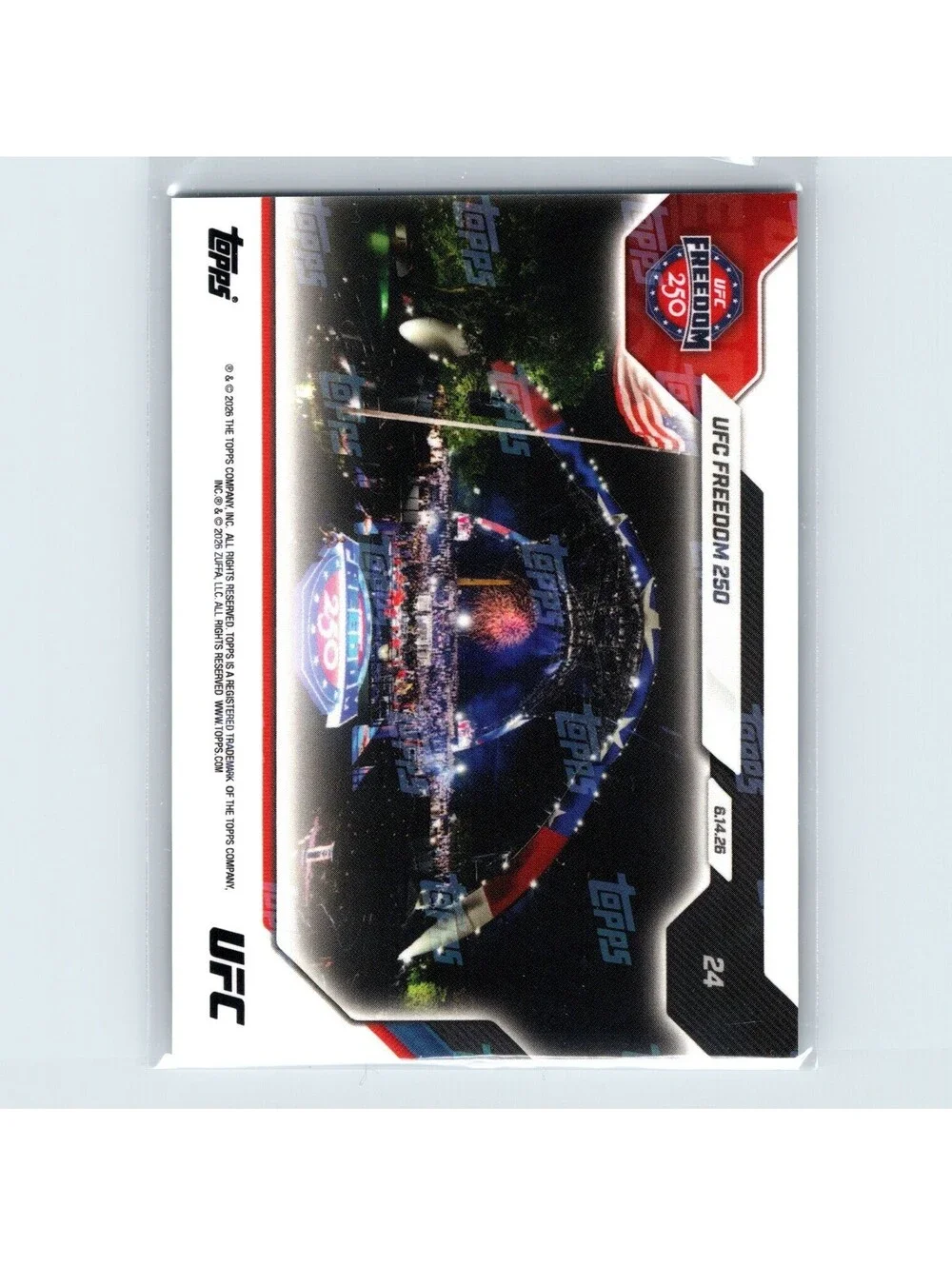 2026 Topps Now UFC - UFC Freedom 250 #24 - Historic UFC White House Night